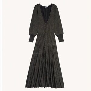 Sandro metallic knit dress